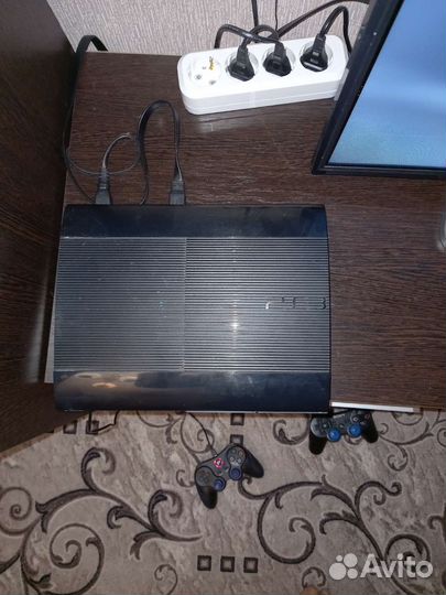 Игровая приставка PS3 super slim прошитая