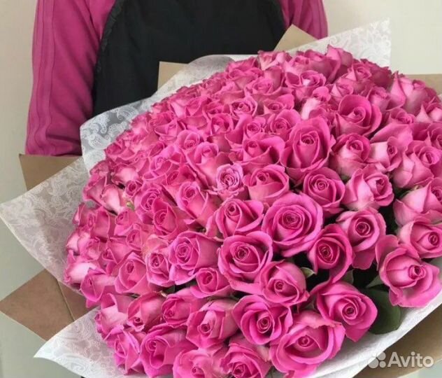 Букет из 101 Розовой Розы с доставкой