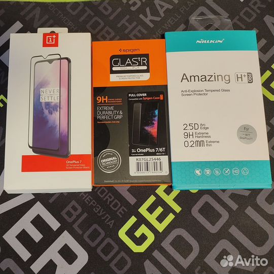 Чехлы и стекла OnePlus 7 / 7T(цена за все)