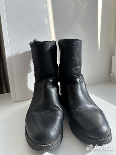 Сапоги женские теплые кожанные 37 размер