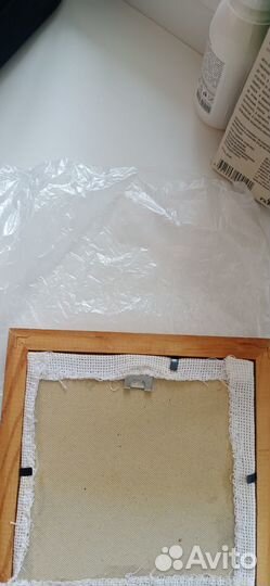 Картина с ручной вышивкой б/у