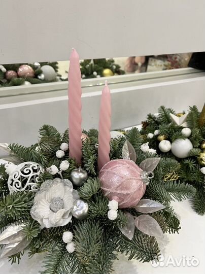 Новогодние композиции из нобилиса