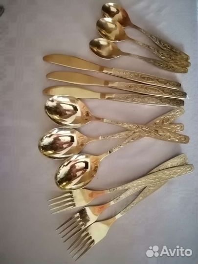Набор вилки ложки ножи ч ложки