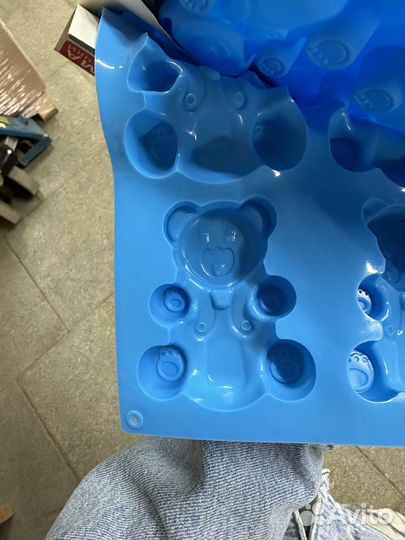 Форма для выпечки мишки силиконовая