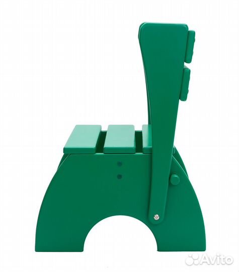 Детская Стремянка -стульчик лимпопо цвет зеленый