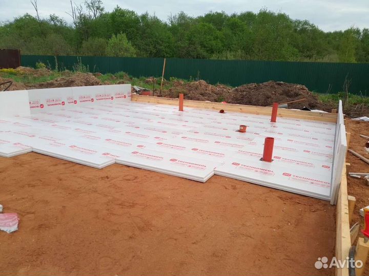 Бетонные работы заливка фундамента