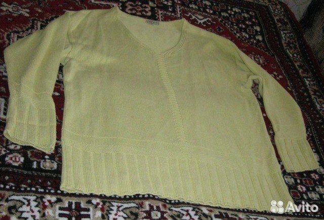 Джемпер женский 50 размер лимонный