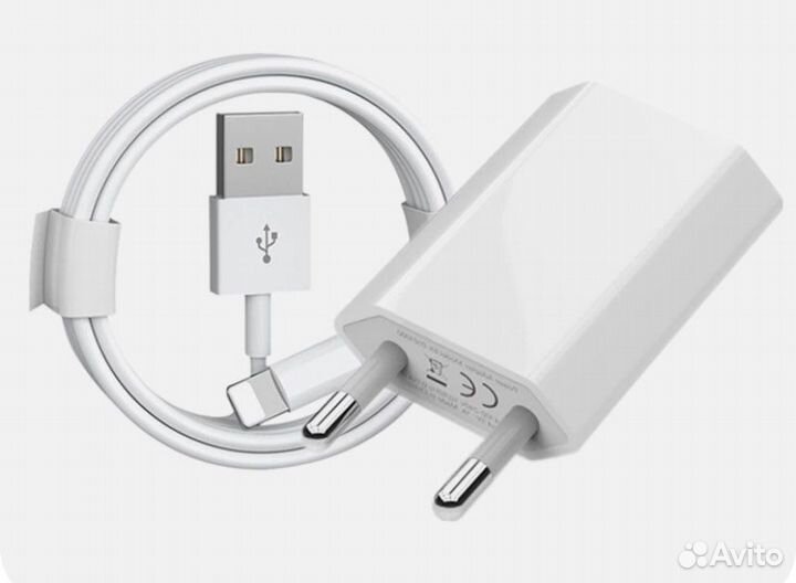 iPhone зарядка (блок+кабель)