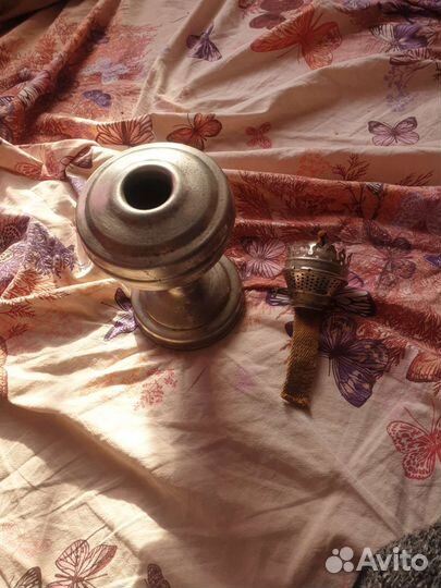 Настольная керосиновая лампа СССР винтаж