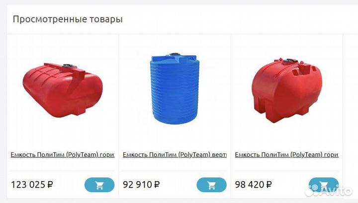 Пластиковые емкости баки политим (PolyTeam)