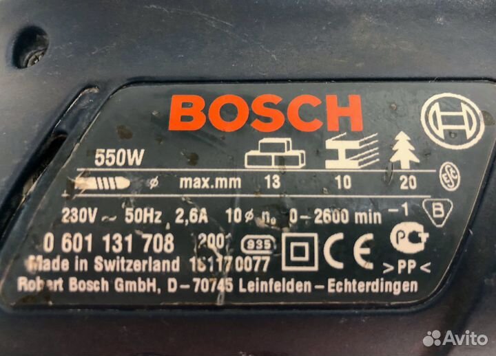 Дрель ударная Bosch GSB 13 RE, пр-во Швейцария