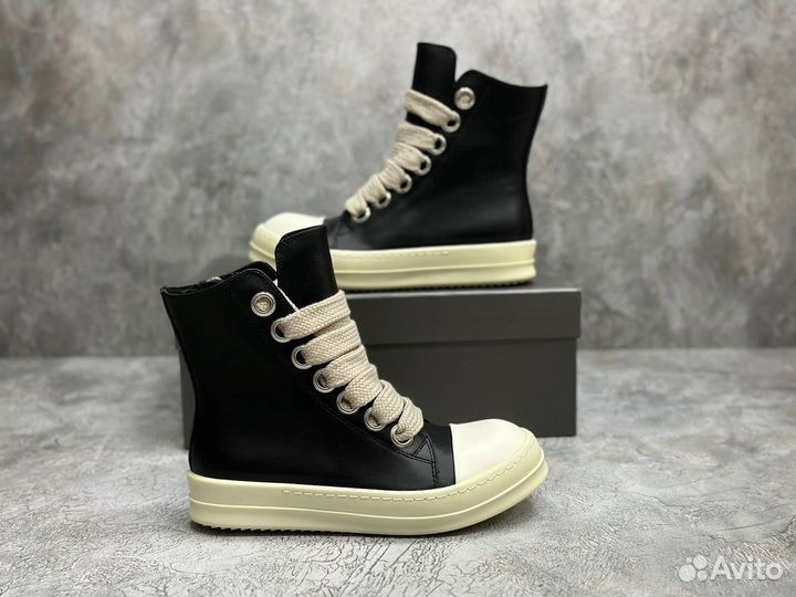 Rick Owens Drkshdw Jumbo Lace High Black