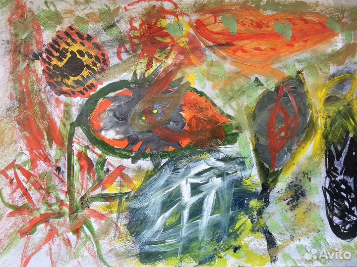 Картина акрилом А4 - Эдем