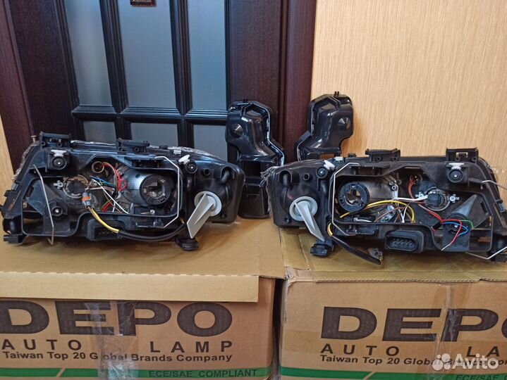 Передние фары на Audi A6 C5