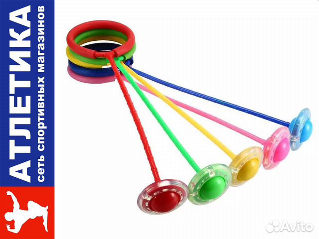 Нейроскакалка на одну ногу со светящимся роликом