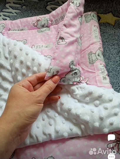 Комплект в коляску spring (розовый)