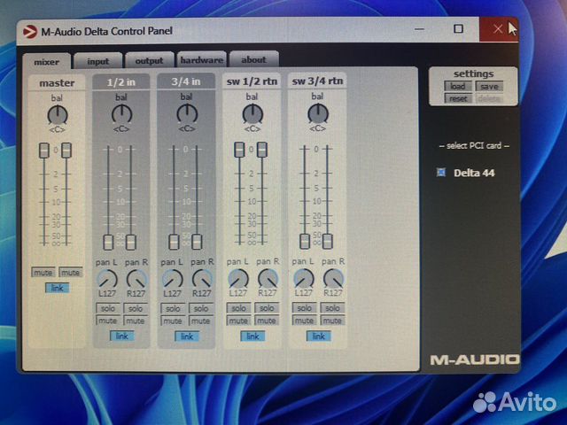 Звуковая карта M-audio Delta 44