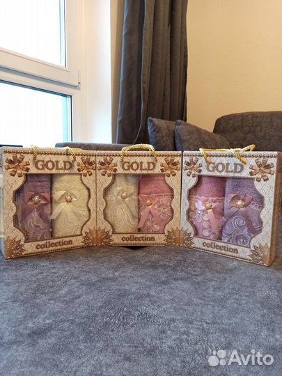 Подарочный набор махровых полотенец