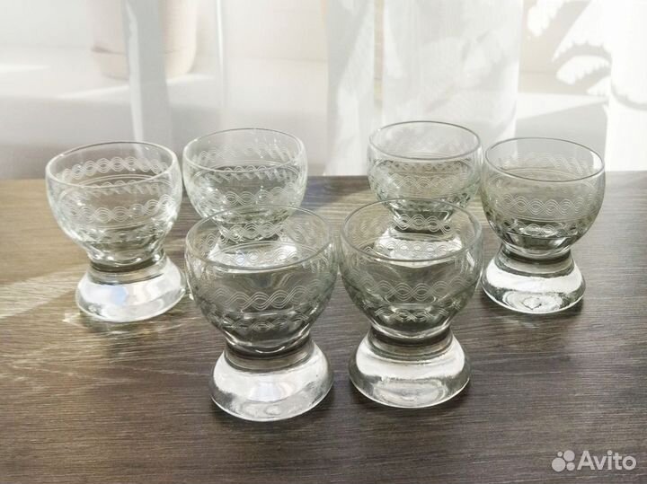 Стопки СССР Хрустальные рюмки СССР