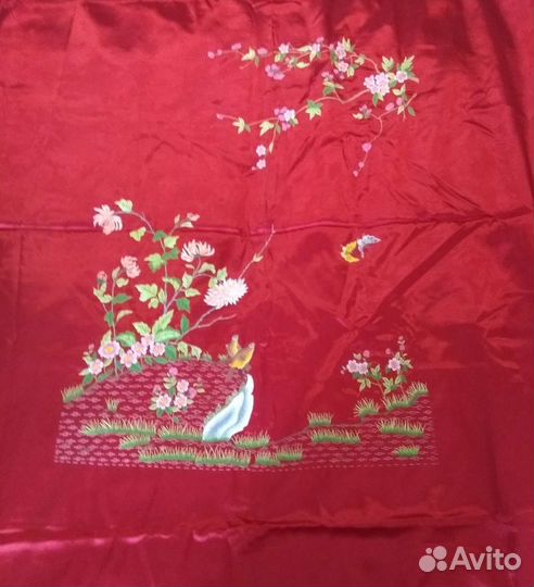 Винтажное Покрывало/Комплект.Шёлк.60-70гг