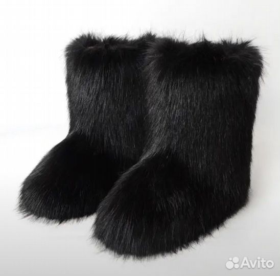 Меховые ботинки rick owens type yeti