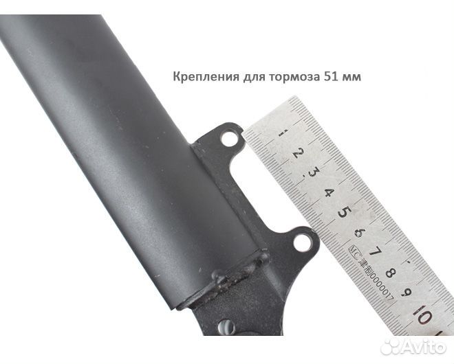 Жесткая ригидная вилка для фэтбайка