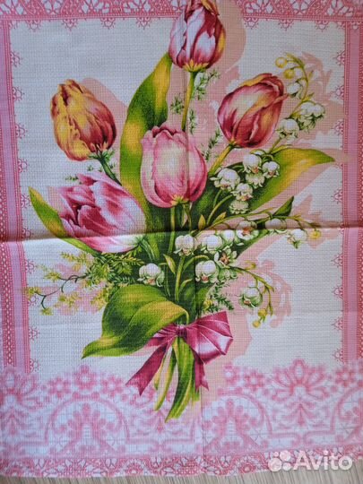 Полотенца вафельные 