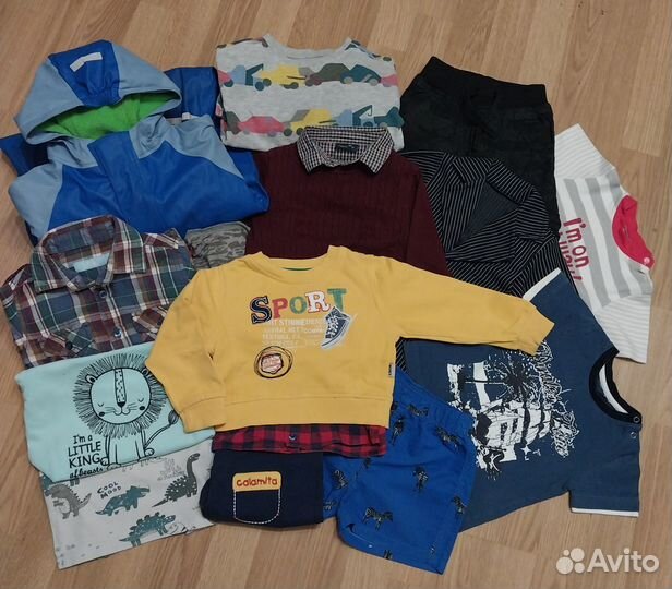 Одежда пакетом на мальчика 80-86 см