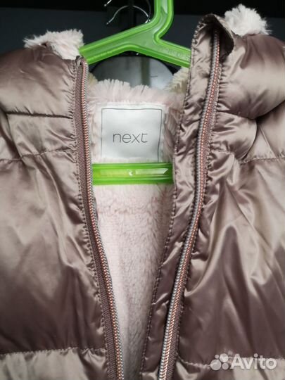 Куртка для девочки 116 next бежевая