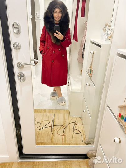 Парка пальто с мехом