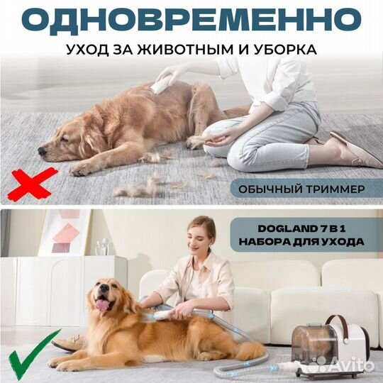 Набор для стрижки кошек и собак Dogland 7в1