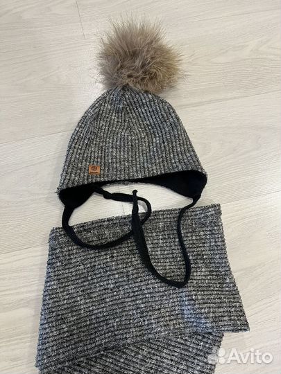 Комплект шапка и шарф для мальчика