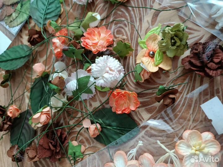 Бумажные цветы для декора