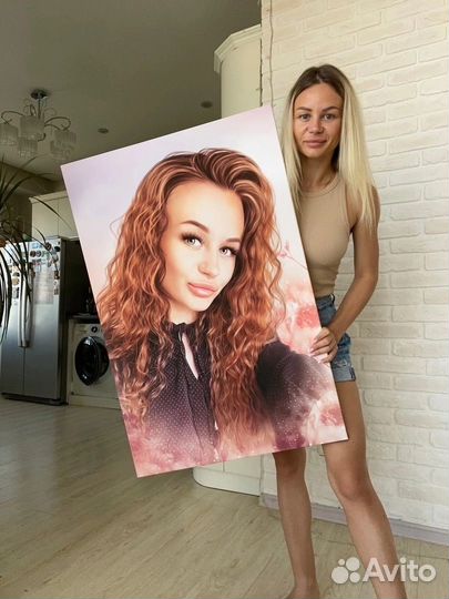 Портрет на холсте по фотографии