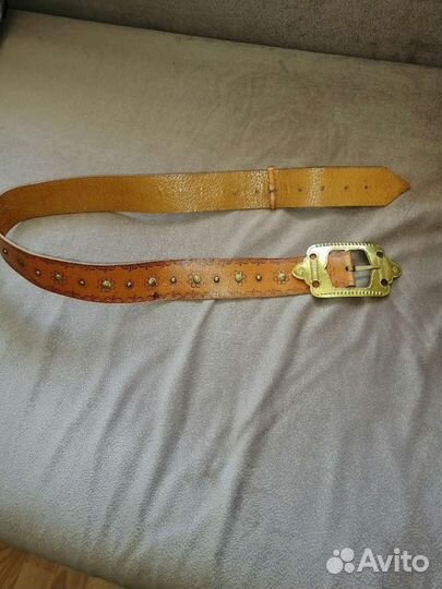 Мужской кожаный ремень