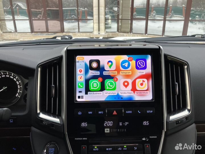 Блок навигации Toyota Land Cruiser на Android 10