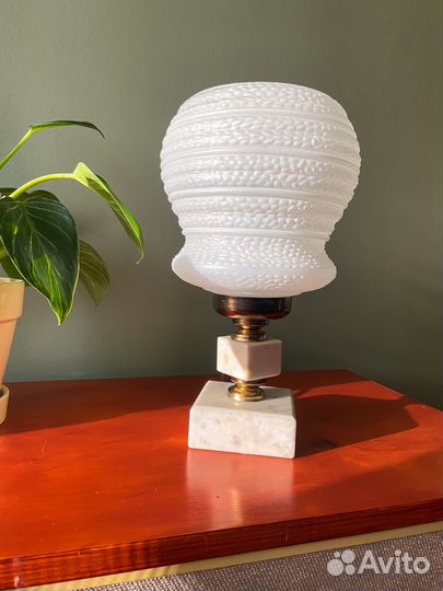Настольная лампа «Сахарная вата» винтаж СССР