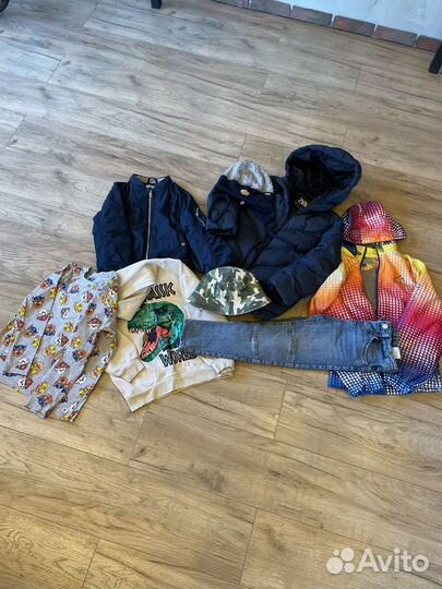 Вещи пакетом на мальчика 122 128