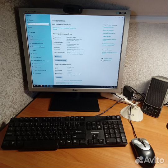 Настольный компьютер для учебы/работы в сборе