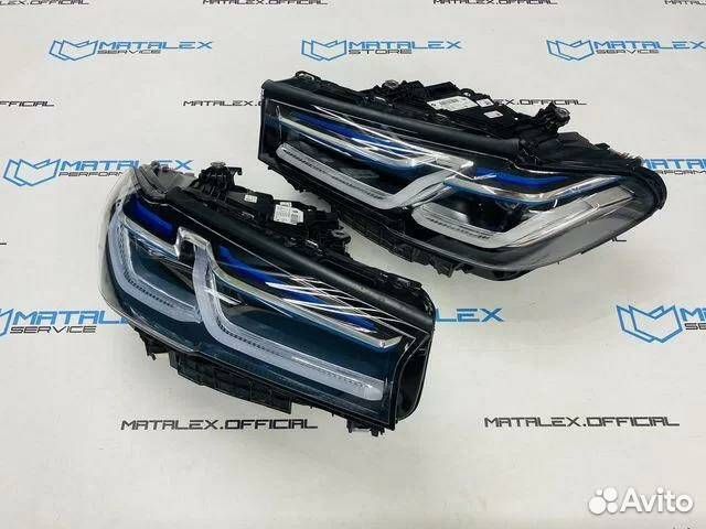 Фары BMW 5 G30, Laser, хром, фишка в фишку