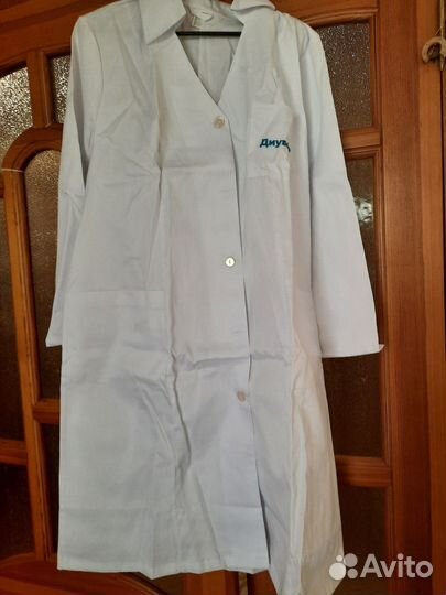 Медицинский белый халат мужской, женский