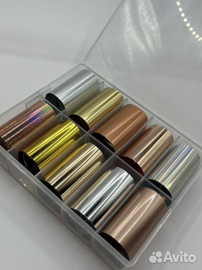 Фольга для ногтей, дизайн для ногтей