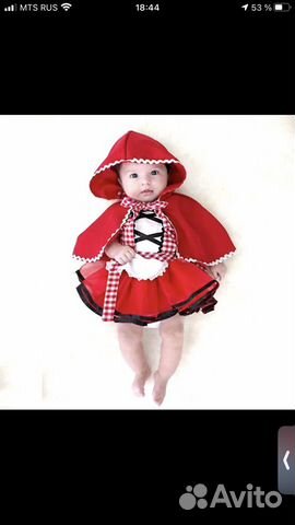 Прокат продажа костюм красной шапочки для малышки