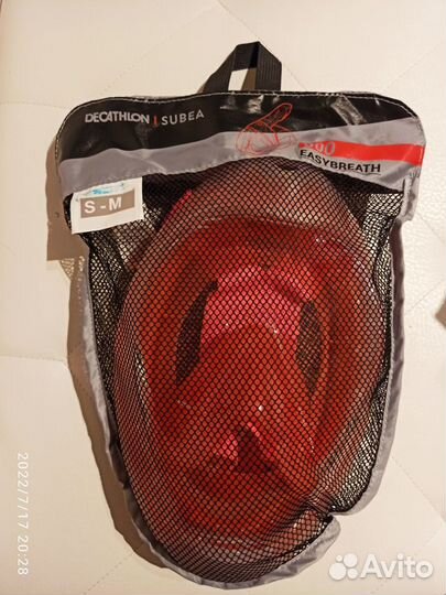 Маска для плавания полнолицевая, Декатлон