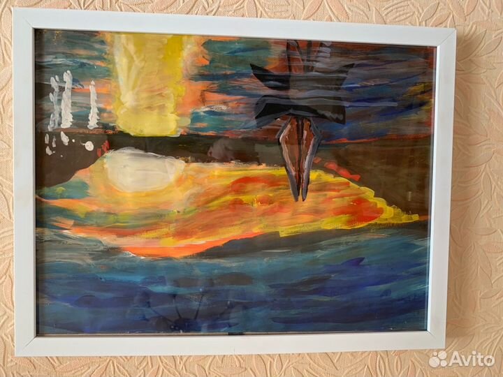 Картины, рисует дочь, не хватает на краски)