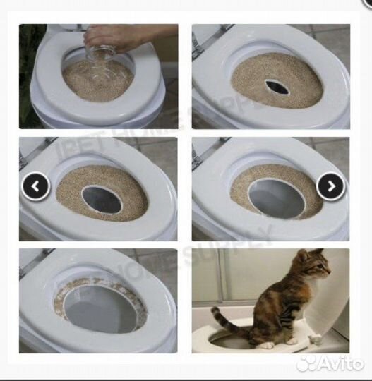 Система приучения кошек к унитазу