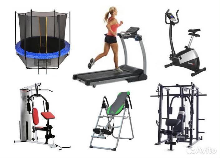 Тренажеры, Батуты, Беговые дорожки, Инверсионные