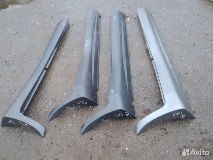 Накладка порога левая правая Santa Fe SM classic