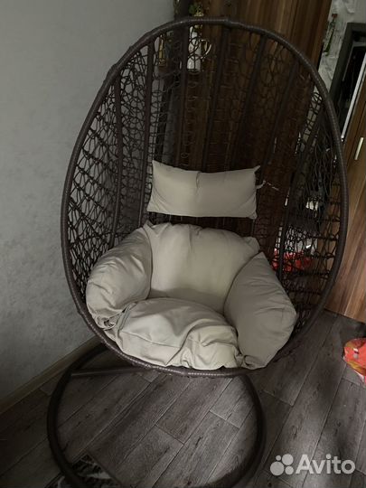 Садовая качеля кокон, кресло подвисное