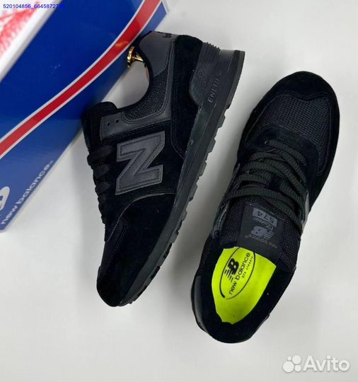 Кроссовки New Balance 574 Black (Арт.28004)